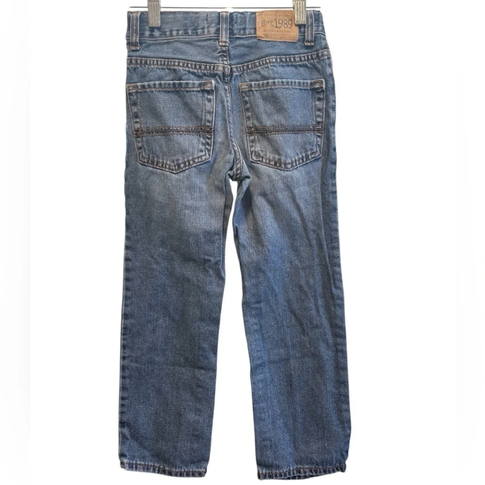 The Children’s Place Medium Wash Denim Straight Leg Adjustable Waist Tab Jeans